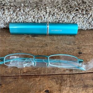 Liz Claiborne Turquoise Eyeglasses with Case